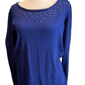 Avenue Embellished Tunic Cobalt